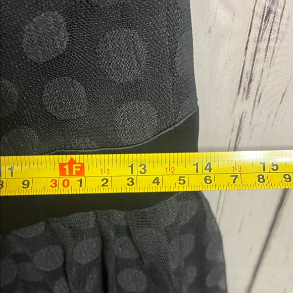 NWT White House Black Market polka dot tulle skirt Strapless Black Dress Size 6 - Picture 9 of 13